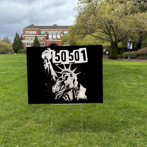 50501 Protest, Anti Trump American Lover Yard Sign