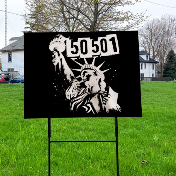 50501 Protest, Anti Trump American Lover Yard Sign