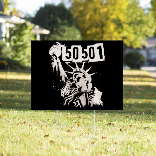 50501 Protest, Anti Trump American Lover Yard Sign
