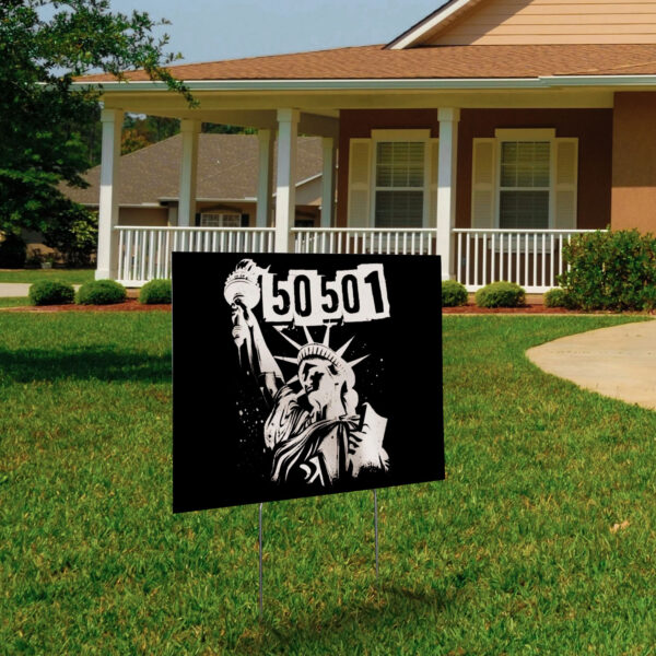 50501 Protest, Anti Trump American Lover Yard Sign