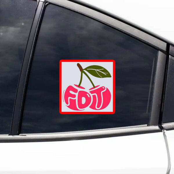 Cherry FDT, Subtle F*ck Donald Trump 2025 Sticker, Car Magnet