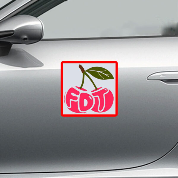 Cherry FDT, Subtle F*ck Donald Trump 2025 Sticker, Car Magnet