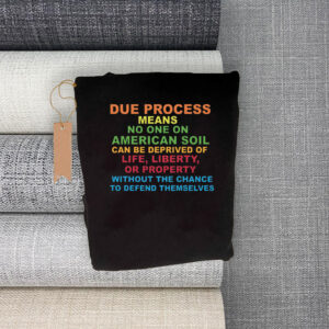 Due Process Means No One On American Soil Can Be Deprived Of Life, Liberty, Or Property Without The Chance To Defend Themselves 2025 T-Shirt