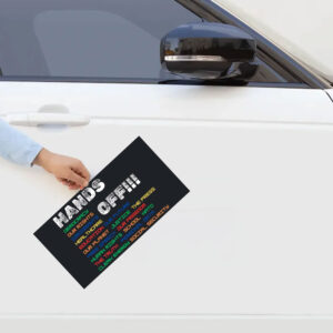 Education Hands Off, Hands Off Protest Sticker