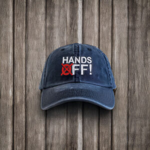 Embroidered Hands Off Protest Hat