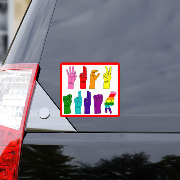 F*ck Trump Sign Language, ASL Anti Trump Sticker, Car Magnet