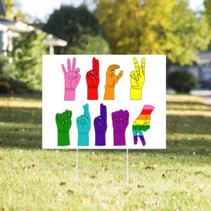 F*ck Trump Sign Language, ASL Anti Trump Yard Sign