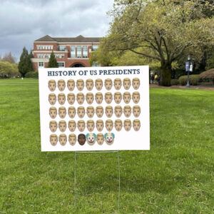 Funny History Of President, Anti Trump Yard Sign