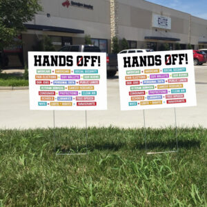 Hands Off My Social Security Cowgirl Protest 2025 Yard Sign