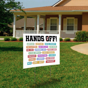 Hands Off My Social Security Cowgirl Protest 2025 Yard Sign