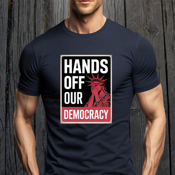 Hands Off Our Democracy Resist Protest 2025 Yard Sign