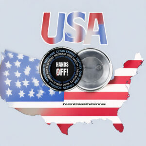 Hands Off Pin Button