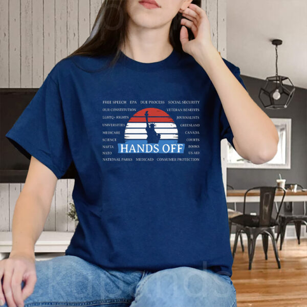 Hands Off Protest, Anti-Trump Anti-Maga Resistance 2025 T-Shirt