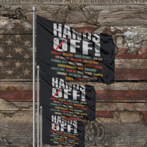 Hands Off Protest-Political Activism Flag