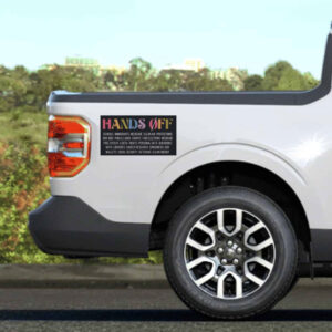 Hands Off Protest Sticker, Free Speech, Political Activism Sticker