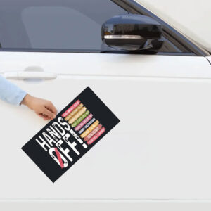 Hands Off Protest Sticker, Political Activism Sticker