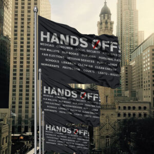 Hands Off Protest-Subtle Anti Trump Flag