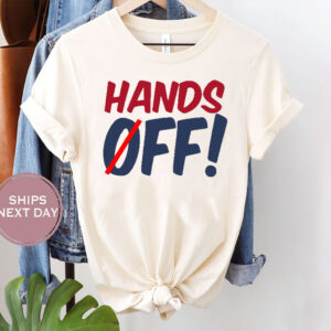 Hands Off! Vintage Wash Design T-Shirt