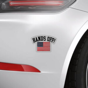 Hands off USA flag 2025 Sticker ,Car Magnet