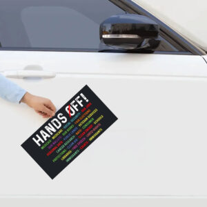 Medicaid Medicare Social Security, Hands Off Protest Sticker