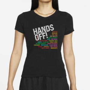 Medicare Social Security Free, Hands Off Protest Shirt