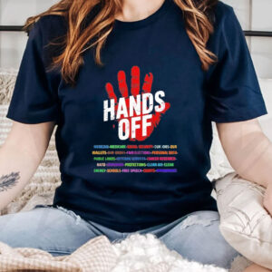 Original Hands Off Personal Data Veteran Free Speech Schools Immigrants T-Shirt