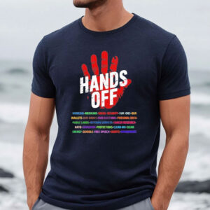 Original Hands Off Personal Data Veteran Free Speech Schools Immigrants T-Shirt