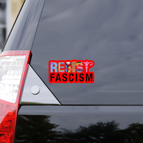 Resist Fascism, Civil Rights Equality Reproductive Justice Feminist Sticker, Car Magnet