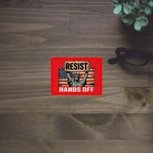 Resist Hands Off, Civil Rights Equality Reproductive Justice Feminist Sticker, Car Magnet