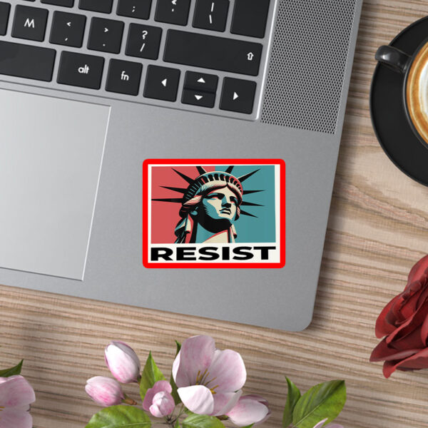 Resist, with the Statue of Liberty 2025 Sticker, Car Magnet