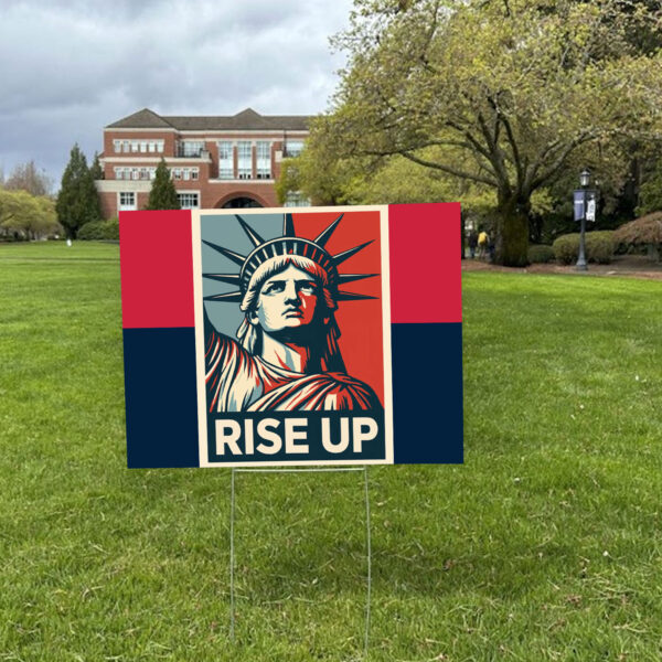 Resistance Nope To Fascism Protest, Anti-Trump 2025 Yard Sign