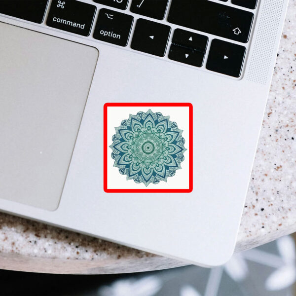 Subtle Anti Trump Fascist FDT Mandala Political Sticker, Car Magnet