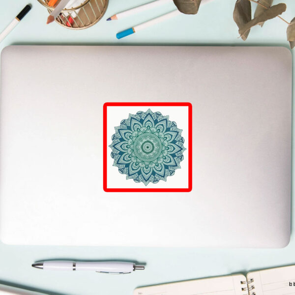 Subtle Anti Trump Fascist FDT Mandala Political Sticker, Car Magnet