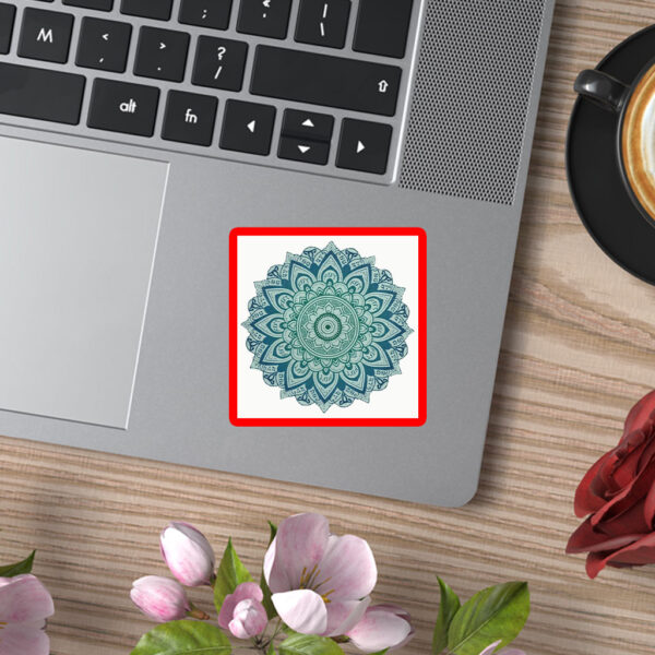 Subtle Anti Trump Fascist FDT Mandala Political Sticker, Car Magnet