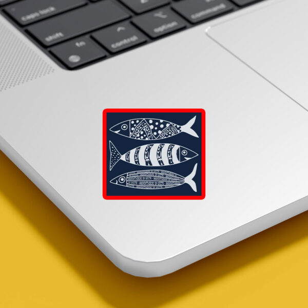 Subtle Anti Trump, Sardine Resistance, Hidden Message FDT 8647 Fish Car Magnet
