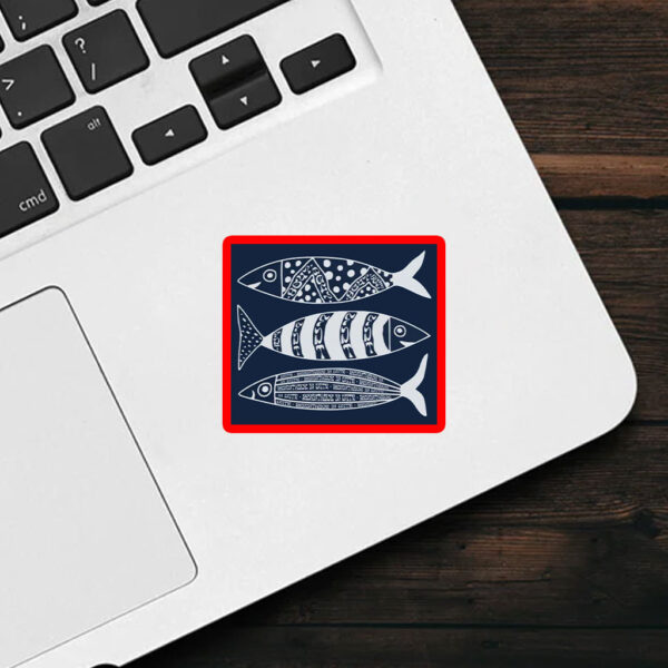 Subtle Anti Trump, Sardine Resistance, Hidden Message FDT 8647 Fish Car Magnet