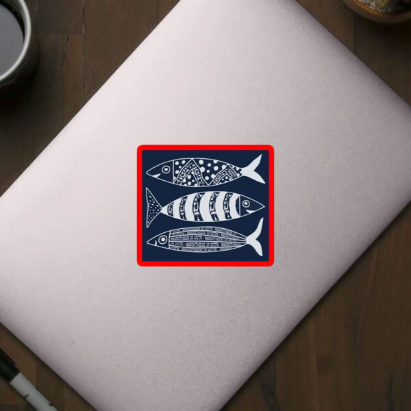 Subtle Anti Trump, Sardine Resistance, Hidden Message FDT 8647 Fish Car Magnet