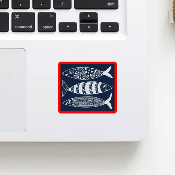 Subtle Anti Trump, Sardine Resistance, Hidden Message FDT 8647 Fish Car Magnet