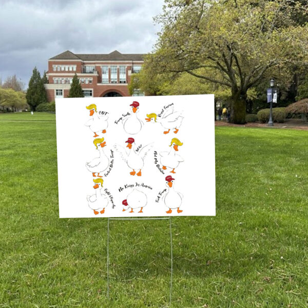 Subtle Anti Trump Silly Goose 2025 Yard Sign