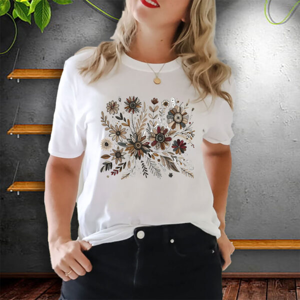 Subtle Fuck Trump Flower, Boho Floral T-Shirt