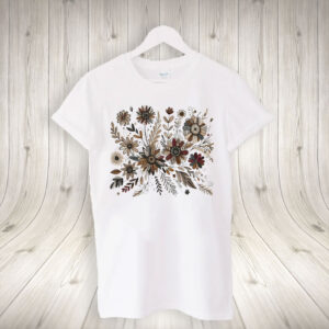 Subtle Fuck Trump Flower, Boho Floral T-Shirt