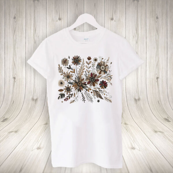 Subtle Fuck Trump Flower, Boho Floral T-Shirt