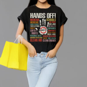 Trendy Political Hands Off Protest T-Shirt