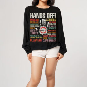 Trendy Political Hands Off Protest T-Shirt