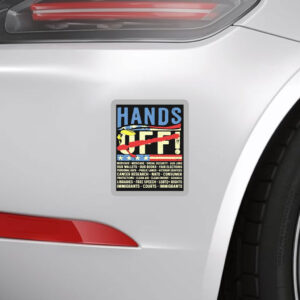 Trump Hands Off Feminist 2025 Sticker ,Car Magnet
