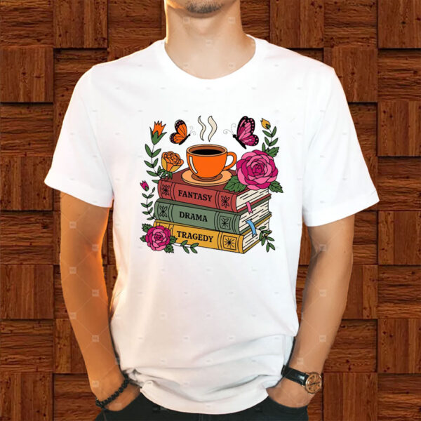 Fantasy Drama Tragedy - Floral Subtle Fck Trump 2025 T-Shirt