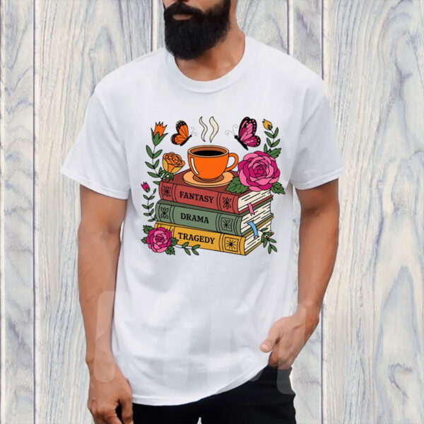 Fantasy Drama Tragedy - Floral Subtle Fck Trump 2025 T-Shirt