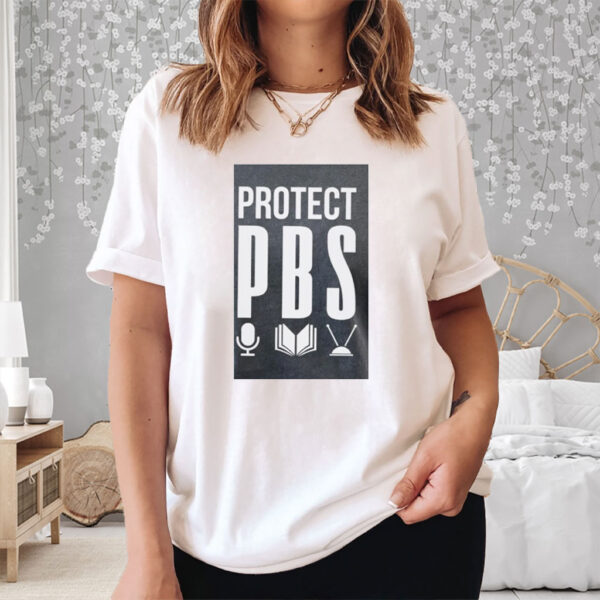 Protect Pbs Political Protest Save Public Broadcasting Anti Trump T-Shirt