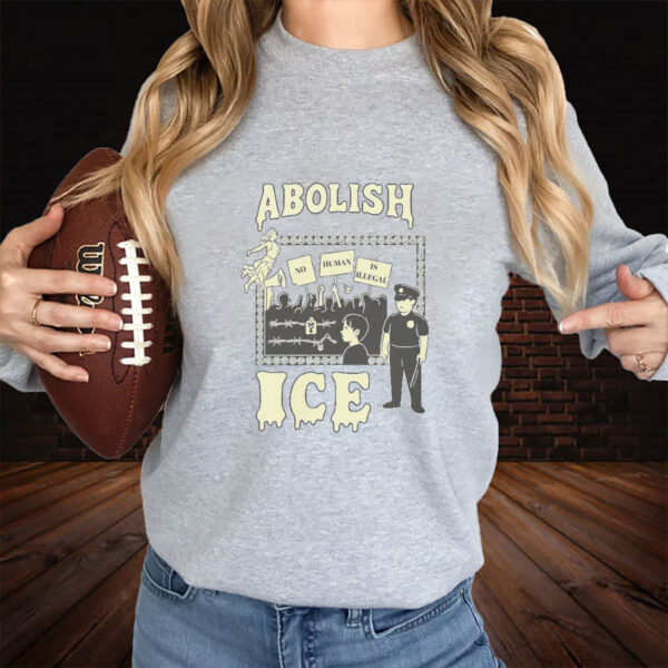 Abolish-ICE-Protest-T-Shirt,-Immigrant-Rights-Shirt,-No-Human-is-illegal-usa