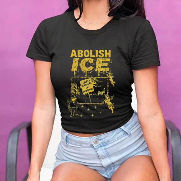 Abolish-ICE-T-Shirt,-Fuck-Trump-Tee,-Anti-ICE